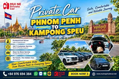 Phnom Penh to Kampong Speu Private Car Transfer
